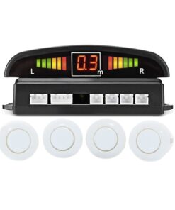 Car Parking Sensor White Color with LED Display Audio Alarm